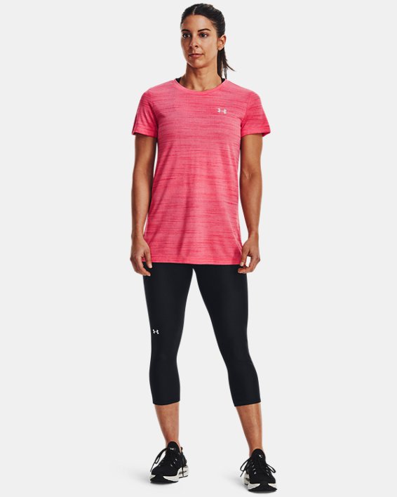 Women's UA Tech™ Tiger Short Sleeve in Pink image number 2